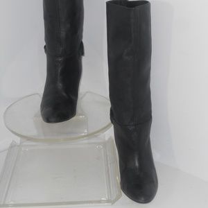 ARTURO CHIANG BLACK LEATHER BOOTS SIZE 8 MEDIUM